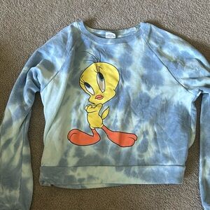 Looney tunes cropped sweater